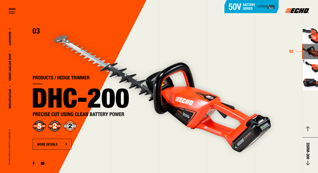 ECHO 50V BATTERY SERIES